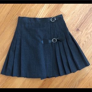 Vintage Pleated Mini Skirt Buckles Saks Fifth Ave